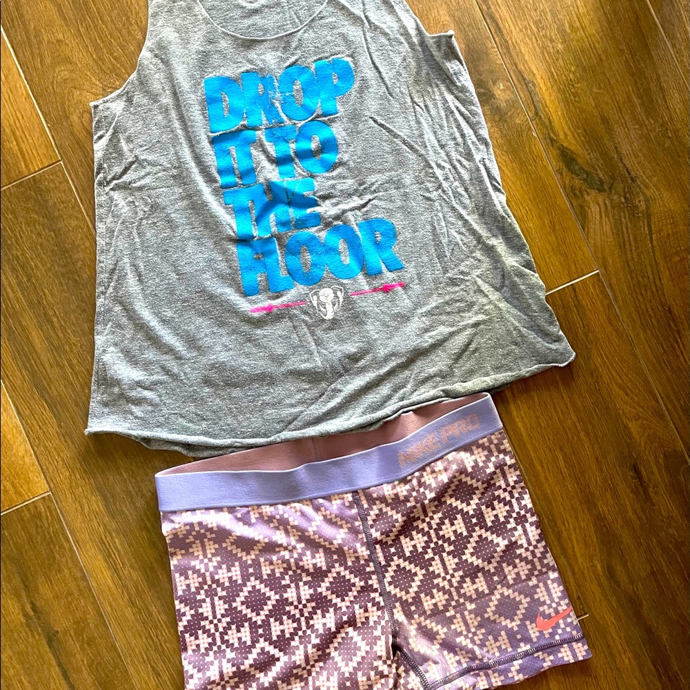 Limited edition Trunx workout tank & Nike shorts